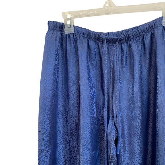 Natori Women's Blue Snake Print Drawstring Waist PJ Pants Size Large - Picture 3 of 10